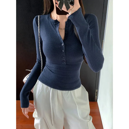 🖤 Sexy Slim Fit Long Sleeve Top for Women