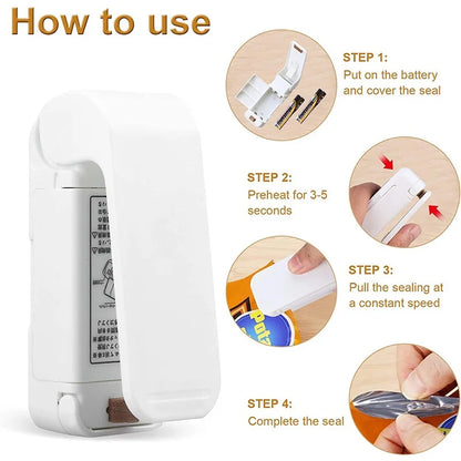 Glomexia Mini Heat Bag Sealer 🔥 | Portable Food Bag Sealing Machine
