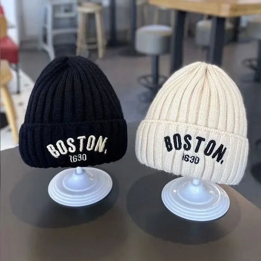 Baby Winter Cotton Knit Cap ❄️ | Warm Letter Hat