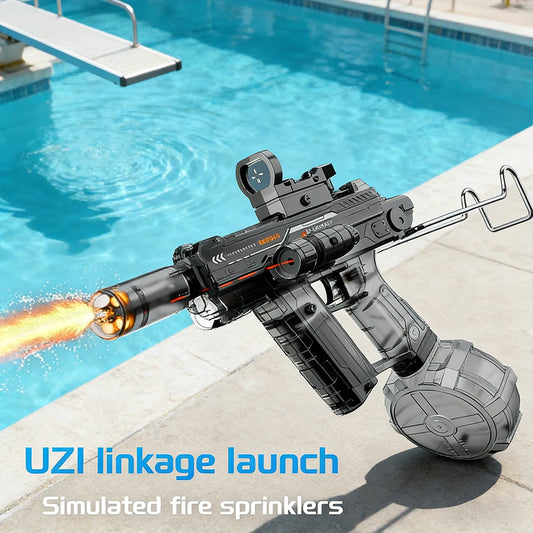 LED Flame Effect Rechargeable Water Gun