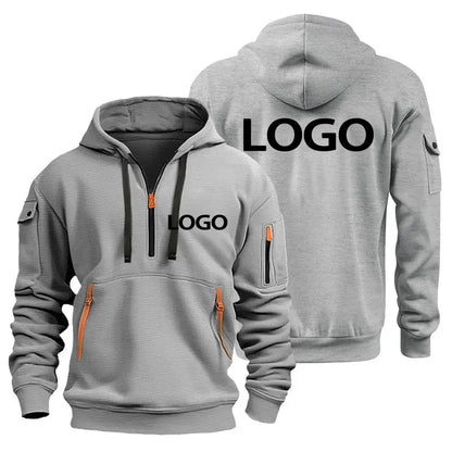 Glomexia Men’s Sports Hoodie – Zipper Sweatshirt with Arm Pocket