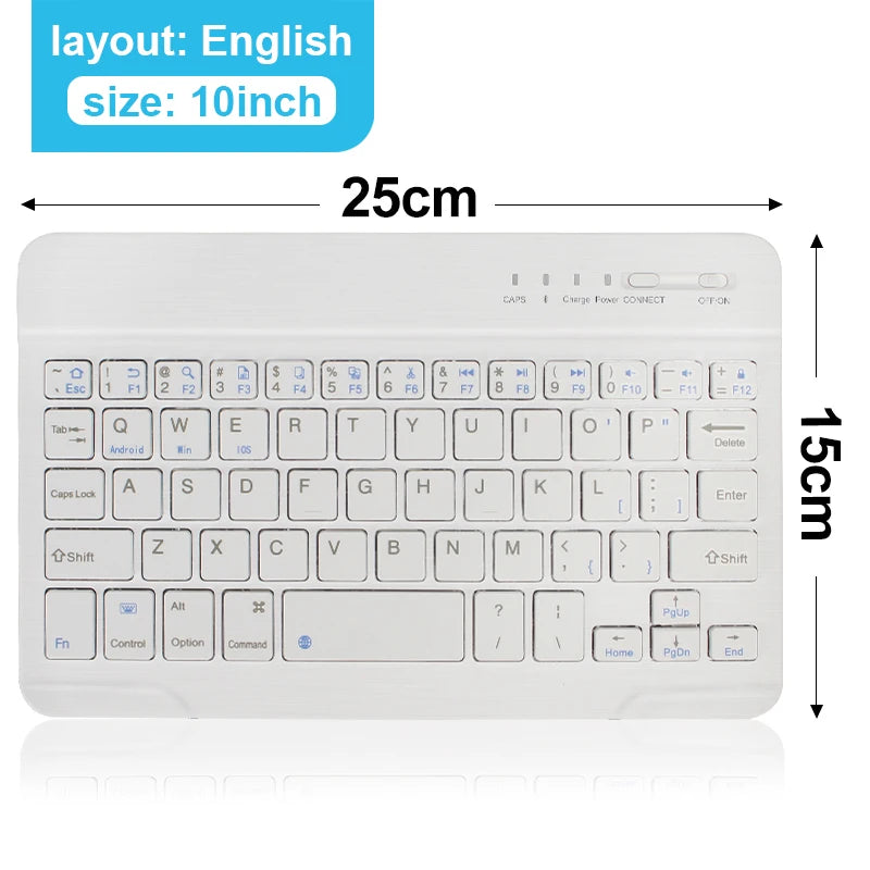 Glomexia Wireless Bluetooth Mini Keyboard – Rechargeable Multi-Device Keyboard