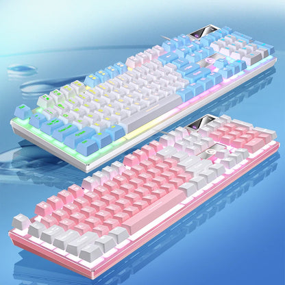 ⌨️ GlobalMarket Low-Profile Wired Gaming Keyboard with Numpad – RGB Style Keyboard for PC & Laptop