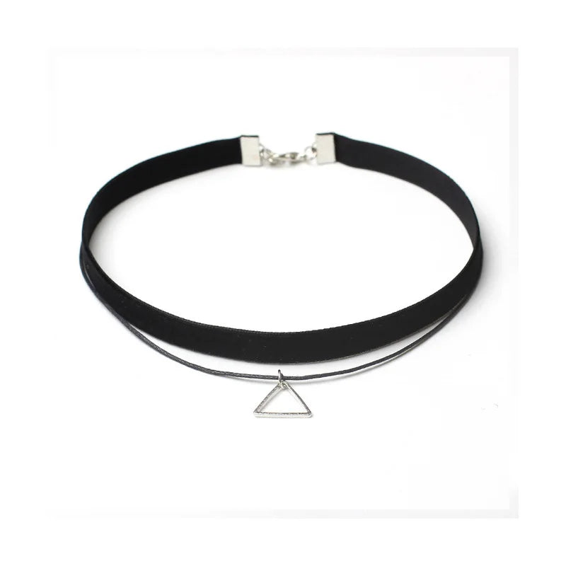 Black Velvet Gothic Choker Necklace