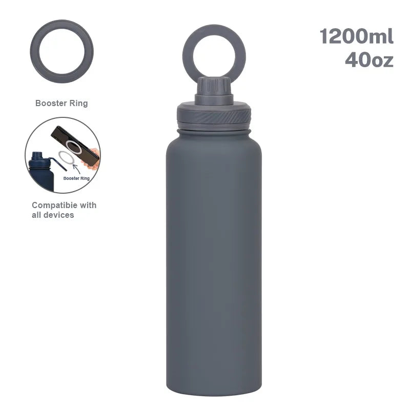 PuraCool 1200ml Stainless Steel Insulated Water Bottle 💧 | Sports & Travel Flask