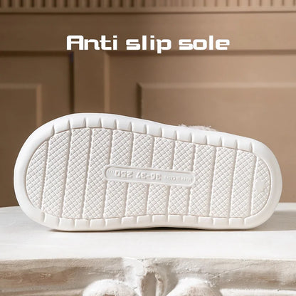 Glomexia Winter Cotton Shoes ❄️ | Thick Sole Anti-Slip Slippers