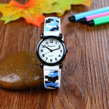 🌍 Glomexia – Camo Kids Cartoon Watch ⌚🎒