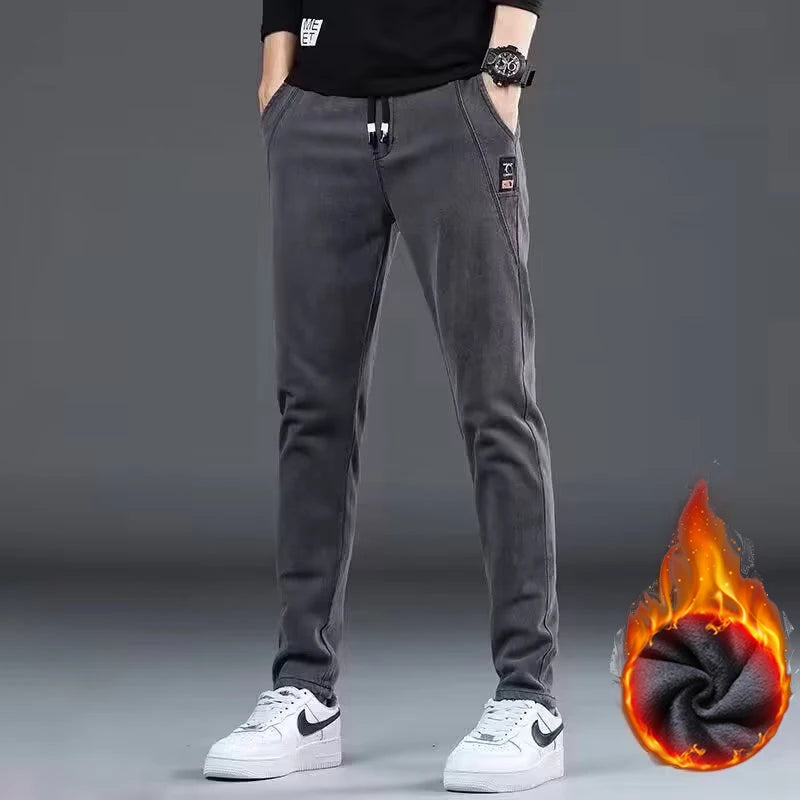 👖🔥 Glomexia Men’s Winter Slim Fit Ankle Jeans