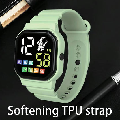 ⌚ Kids LED Smart Digital Watch – Waterproof Sports Style 💧✨