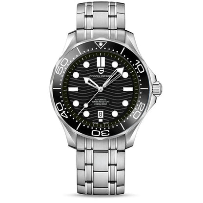 Men’s Automatic Diving Watch – Blue Dial Mechanical Wristwatch