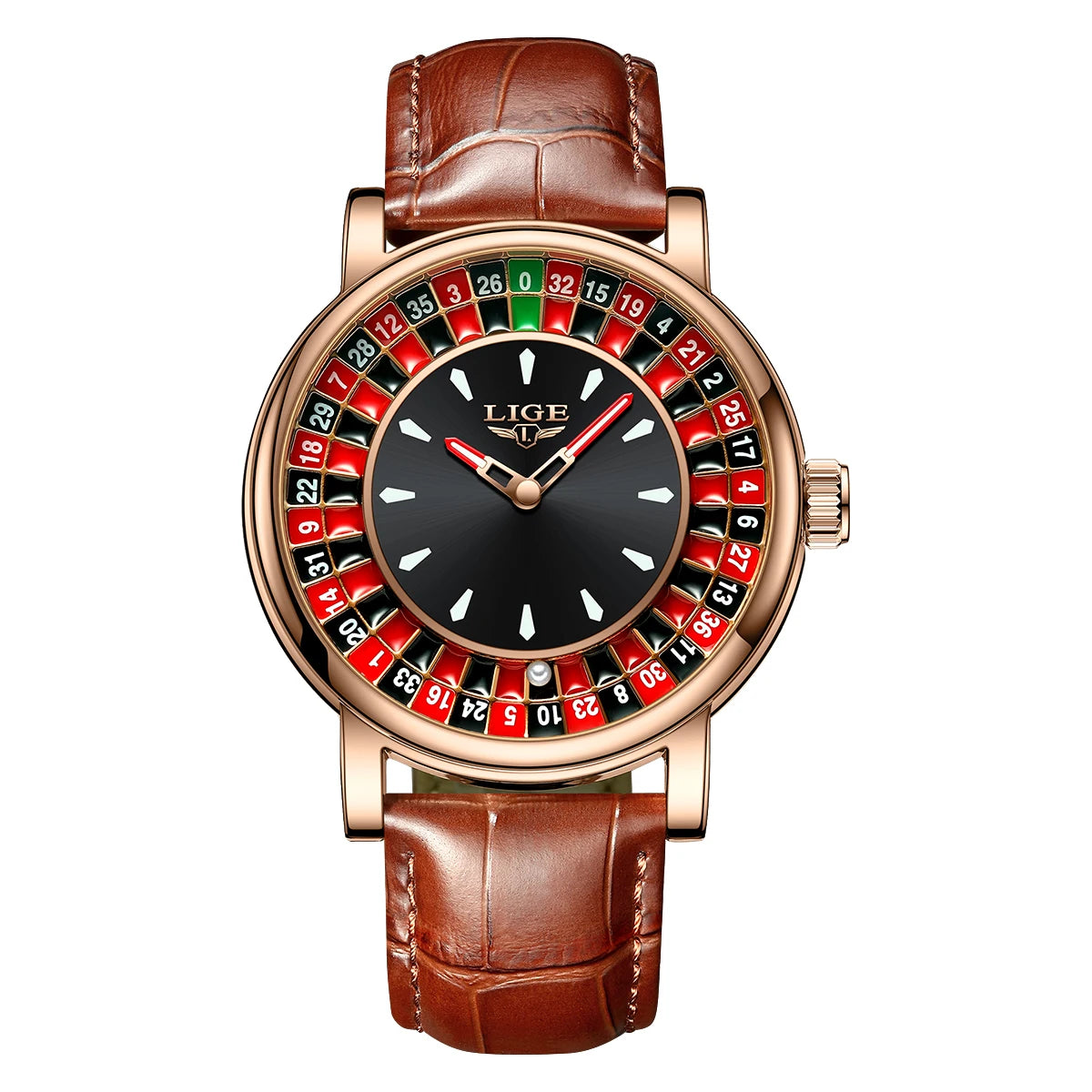 Glomexia Roulette Men Watch | Rotating Dial Waterproof