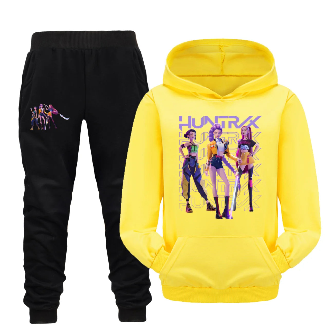 Glomexia Cartoon Hoodie Set – Teen Autumn Streetwear