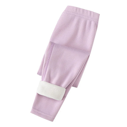 Premium Kids Winter Plush Warm Leggings – Thick & Comfortable (3/1Pc)