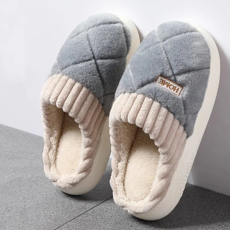 Women Winter Indoor Slides ❄️🥿 | Warm Plush EVA Slippers