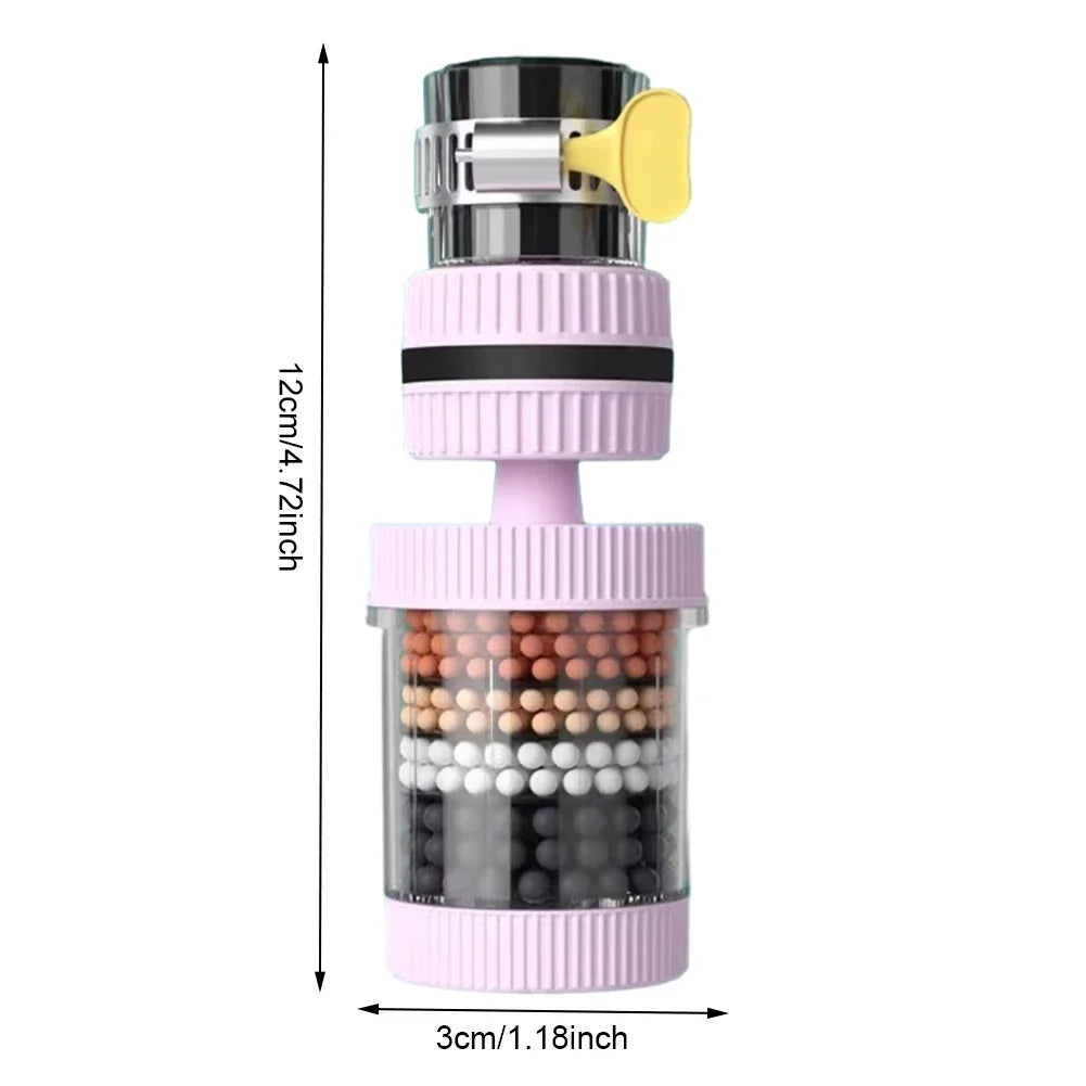 6-Layer Tap Water Purifier 🚰 | 360° Rotating Faucet Filter