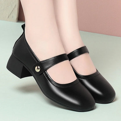 Glomexia Comfort Leather Shoes 👠