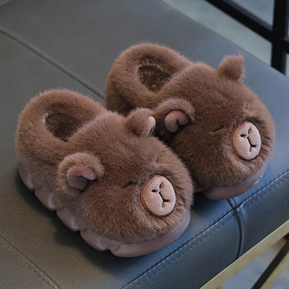 Women’s Faux Fur Platform Slippers 🐾❄️