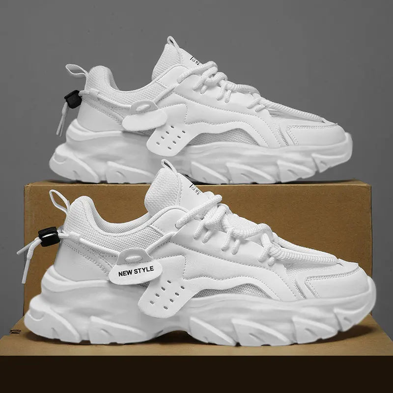 Breathable Thick-Sole Men’s Sneakers