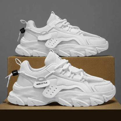 Breathable Thick-Sole Men’s Sneakers