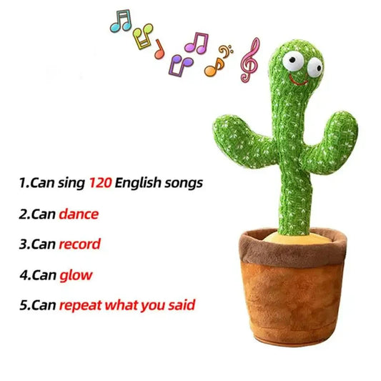🌵 ✨ Glomexia Dancing Talking Cactus