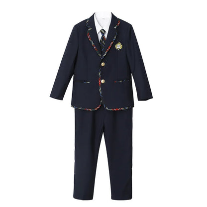 Kids Plaid Coat Set – Autumn Casual Outfit