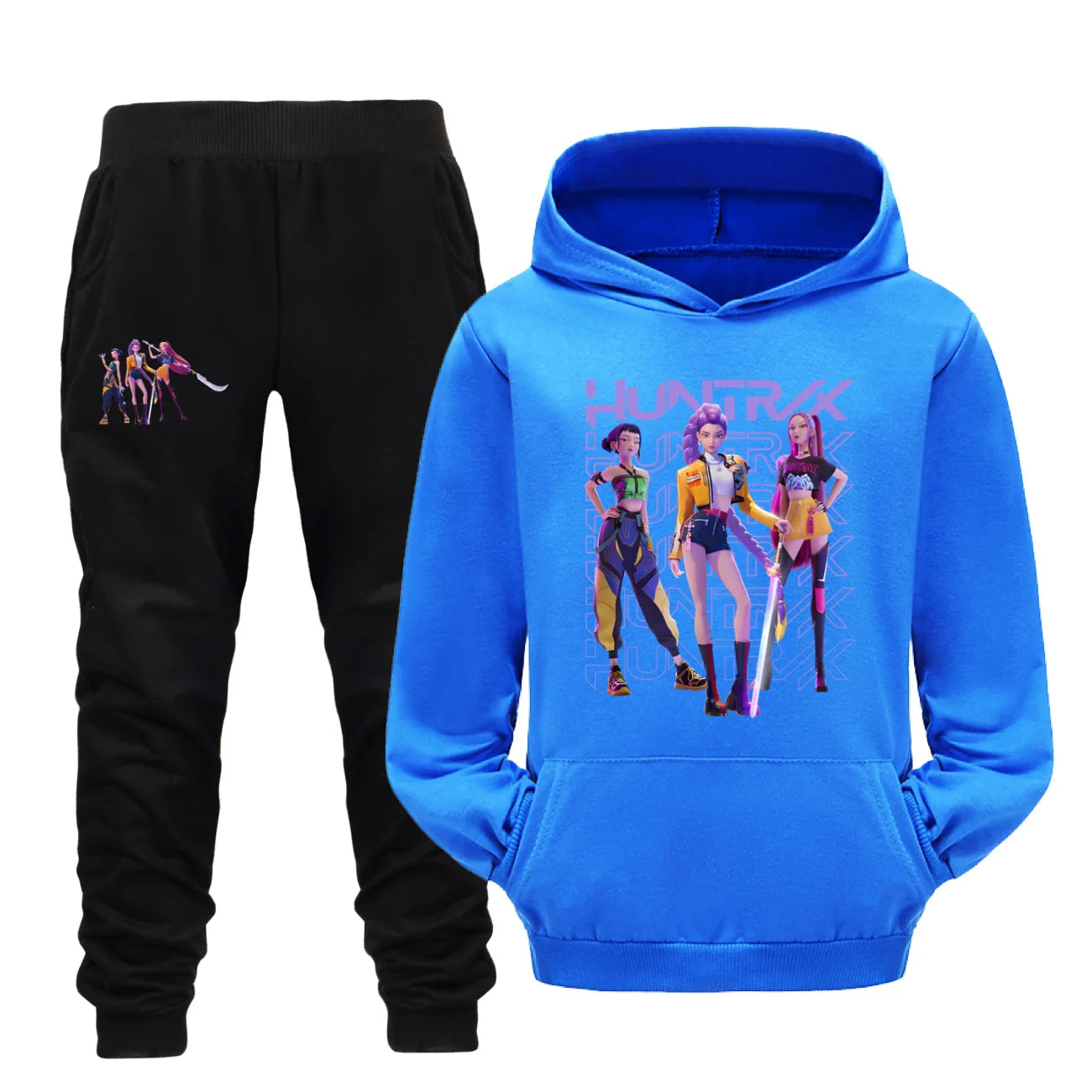 Glomexia Cartoon Hoodie Set – Teen Autumn Streetwear