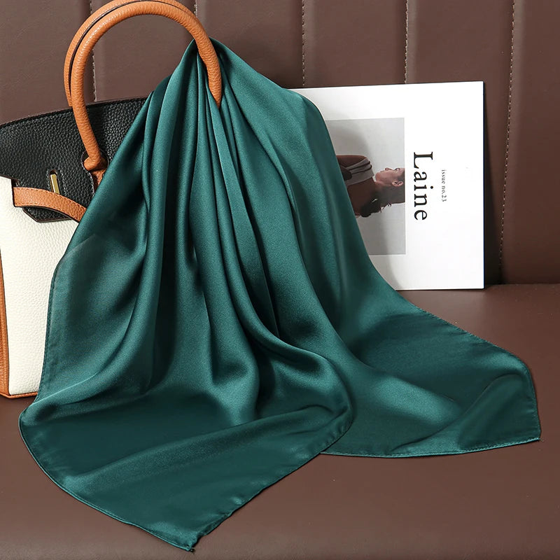 🧣 Glomexia 70x70 Fashion Square Scarf – Elegant Travel Hair Wrap ✨