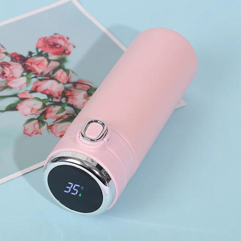 ☕ Smart Temperature Display Vacuum Flask (400–420ml)