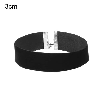 Black Velvet Gothic Choker Necklace