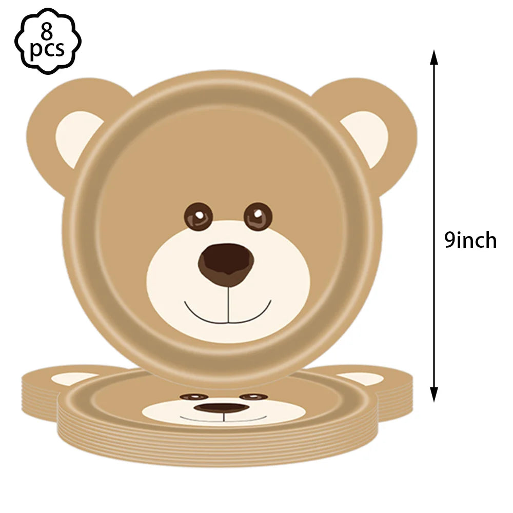 Premium Teddy Bear Birthday Balloon Decoration Set