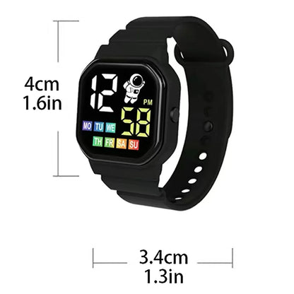 ⌚ Kids LED Smart Digital Watch – Waterproof Sports Style 💧✨