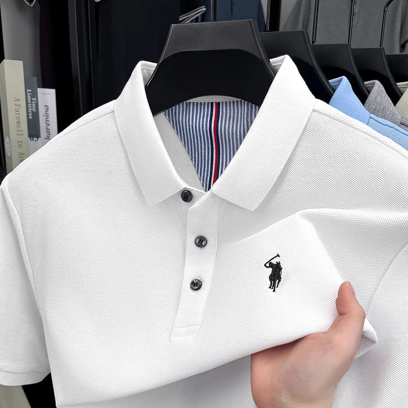 👕🦁 Men’s Embroidered Polo Tee | Casual Summer Style 😎