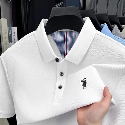 👕🦁 Men’s Embroidered Polo Tee | Casual Summer Style 😎