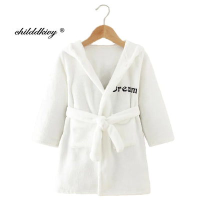 Premium Kids Flannel Hooded Pajama Robe (2–8Y)