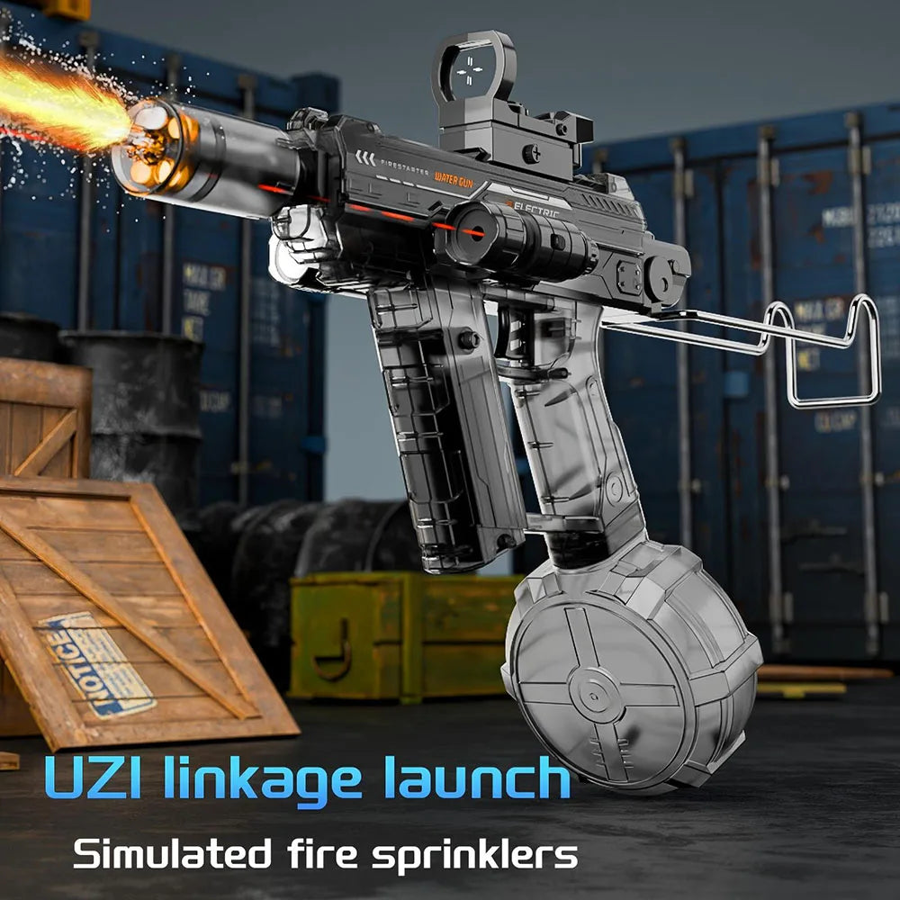 LED Flame Effect Rechargeable Water Gun