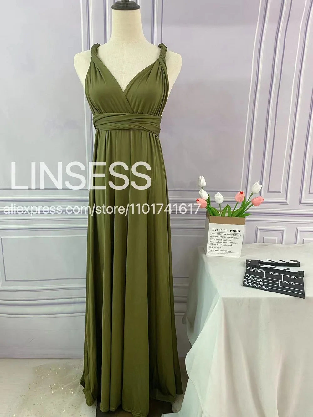 Rust Infinity Multiway Maxi Dress – Bridesmaid & Evening Gown