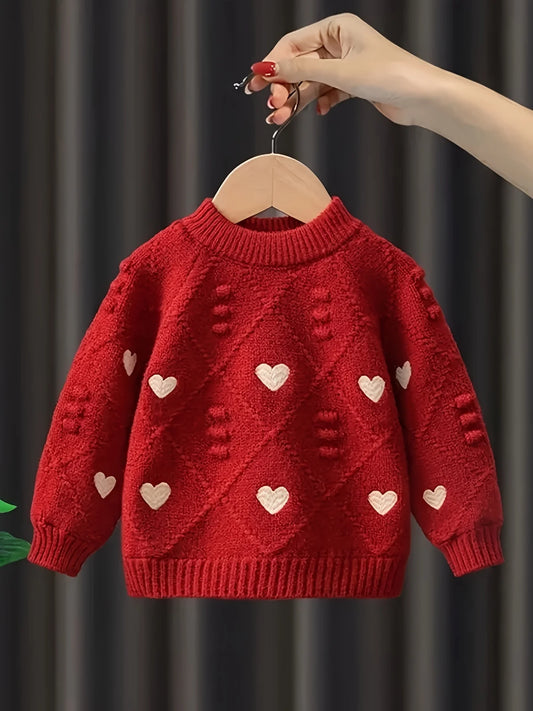 Girls Knitted Sweater Top – Spring & Fall