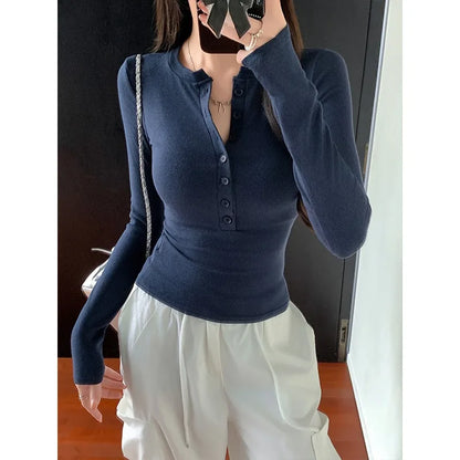 🖤 Sexy Slim Fit Long Sleeve Top for Women