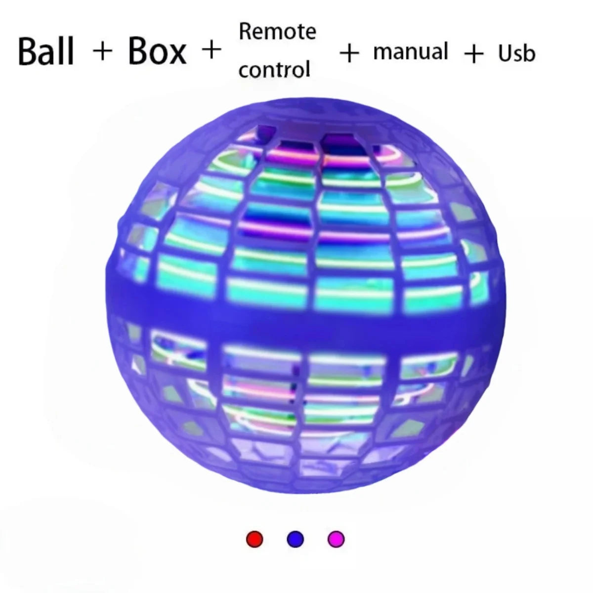 🛸 ✨ Glomexia LED Flying Ball Toy