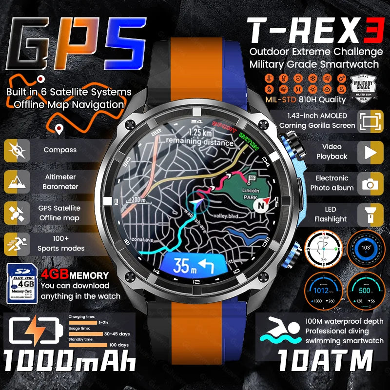⌚ TANK DTG1 GPS Smart Watch 🛰️