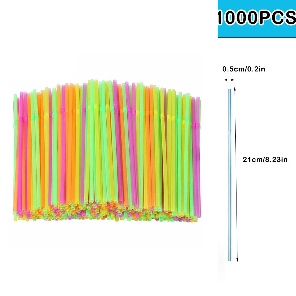 Reusable Colorful Drinking Straws 🍹 | Hygienic Bottle Straw