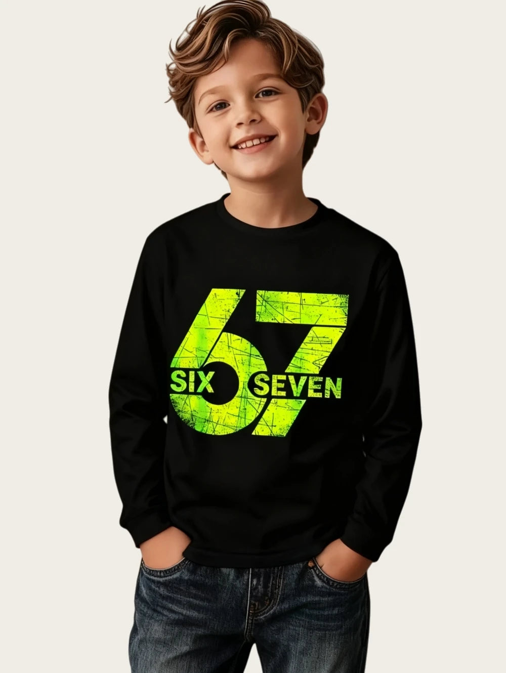 🧒👕 Kids Cartoon Full Sleeve T-Shirt | Soft & Comfy Boys Top 🌍