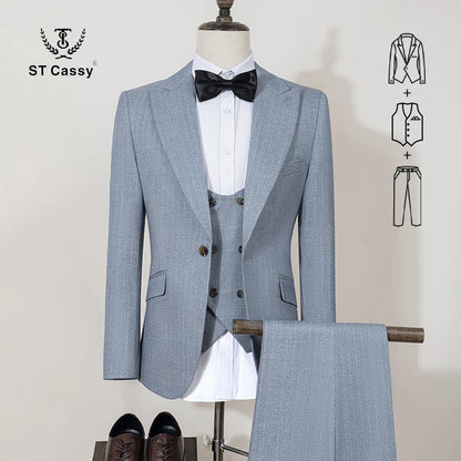 Men’s 3-Piece Slim Fit Suit 🤵 | Wedding & Business