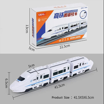 Kids DIY High-Speed Railway Train Set with Sound & Light