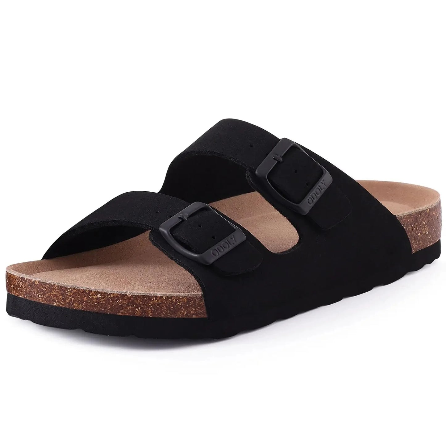 Women Suede Cork Mules 👡 | Arch Support Buckle Clogs
