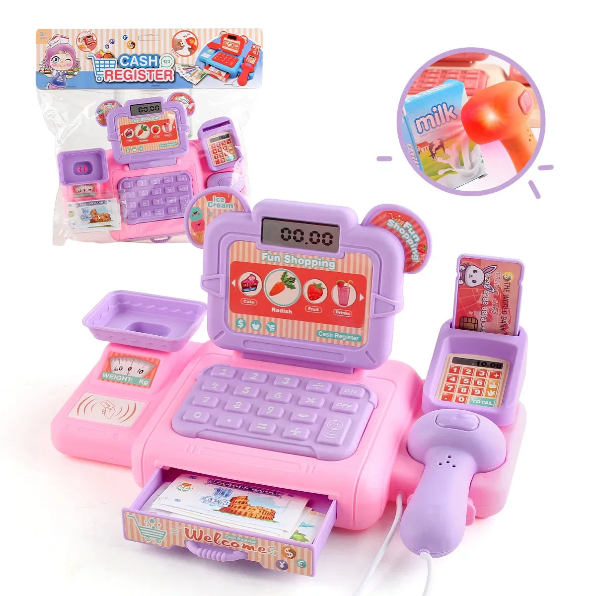 🛒💡 Glomexia Smart Cash Register Toy