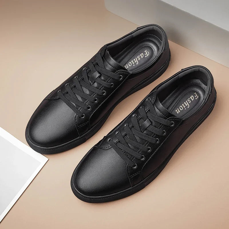 Glomexia Men Genuine Leather Shoes 👞 | Breathable Lace-Up