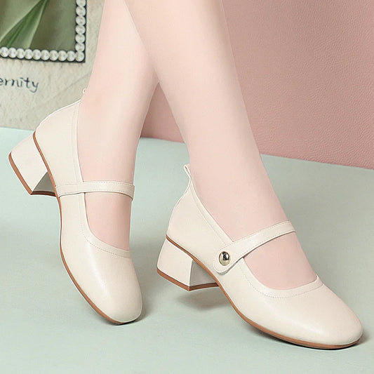 Glomexia Comfort Leather Shoes 👠