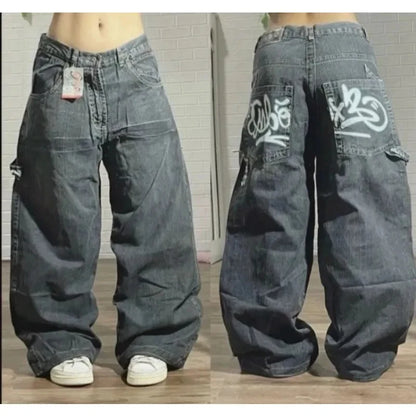 Glomexia Y2K Baggy Punk Jeans 🖤