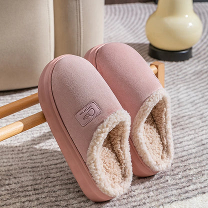 Women Winter Platform Slippers ❄️🥿 | Plush Faux Suede